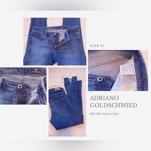 AG Adriano Goldschmied “Stevie Capri” Dark Denim Jean